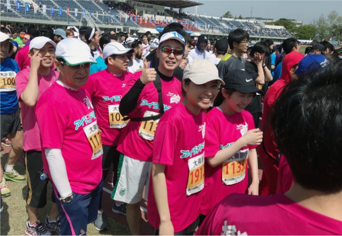 写真：マラソン大会への参加